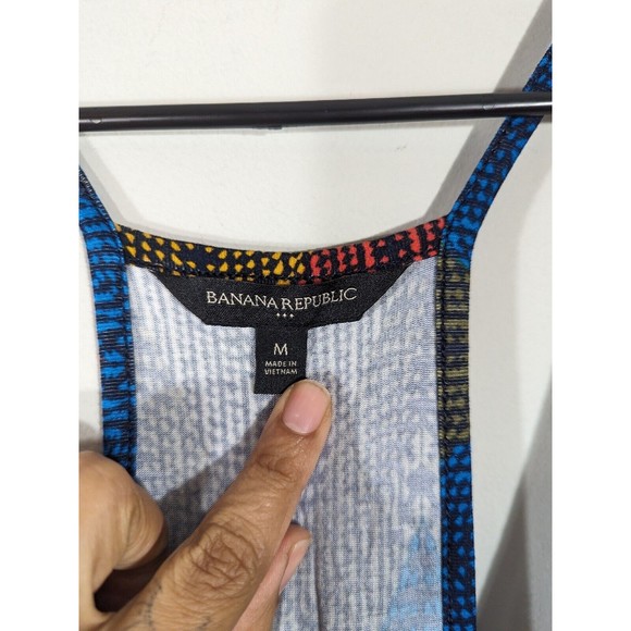 Banana Republic Chevron Sleeveless Maxi Dress Women Size M - Picture 6 of 8